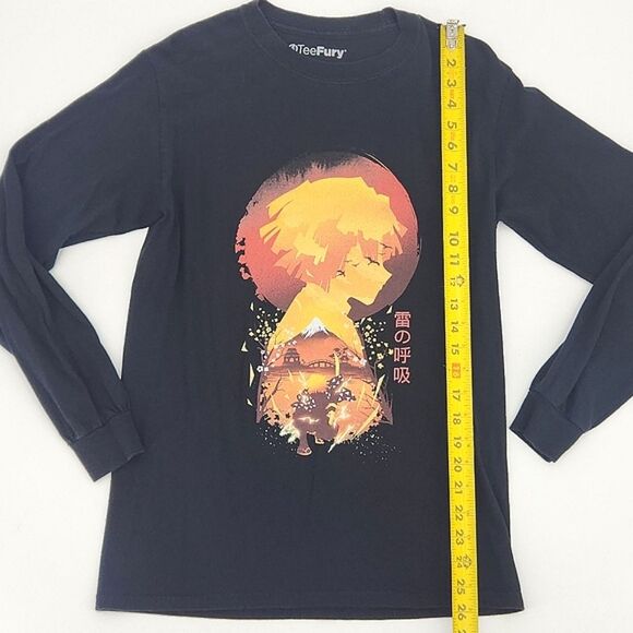 Tee Fury Demon Slayer Tee Breath of Fire Zenitsu Mens Size Small Anime Japanese - Picture 5 of 6